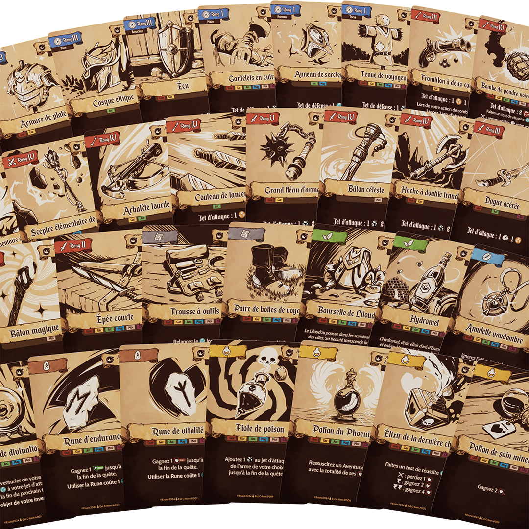 Erune - Cartes objets communs